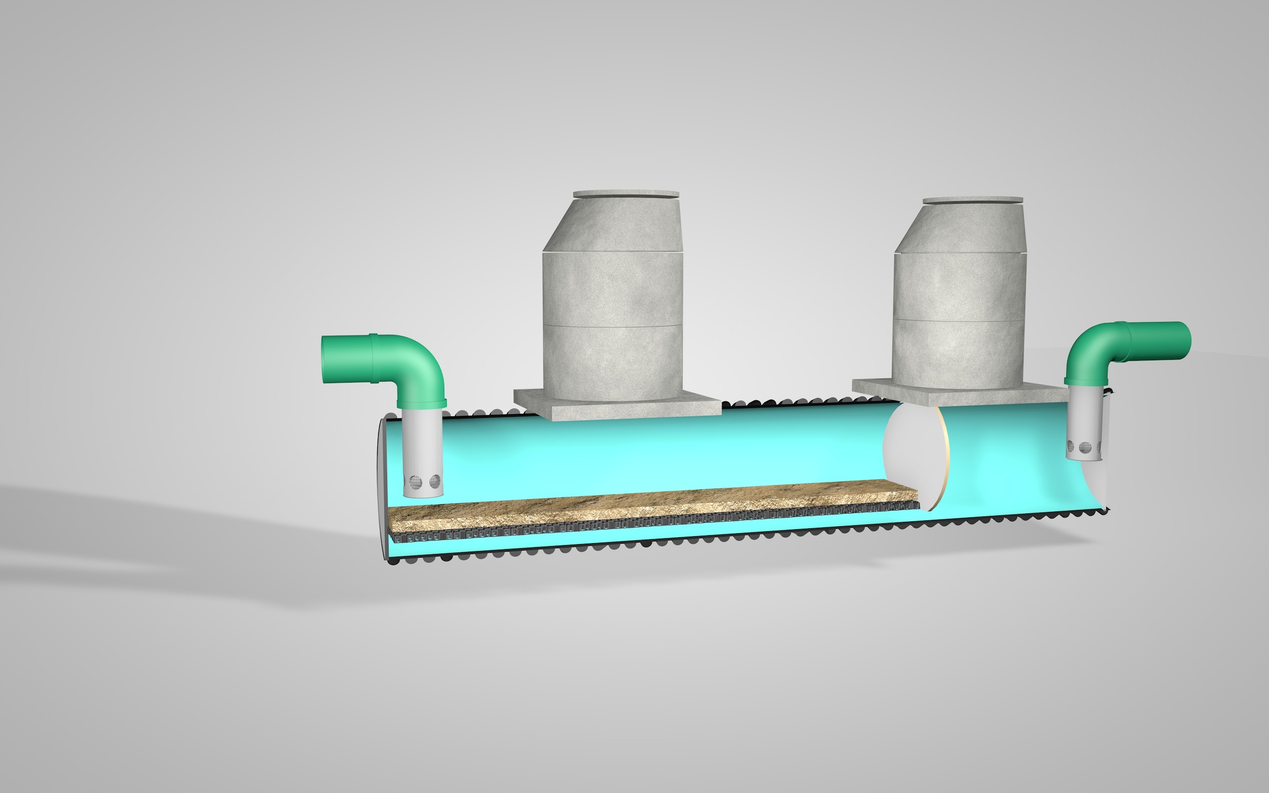 Regenwasser-Behandlungsanlage Lamellenklärer + Substrat – Bild 3