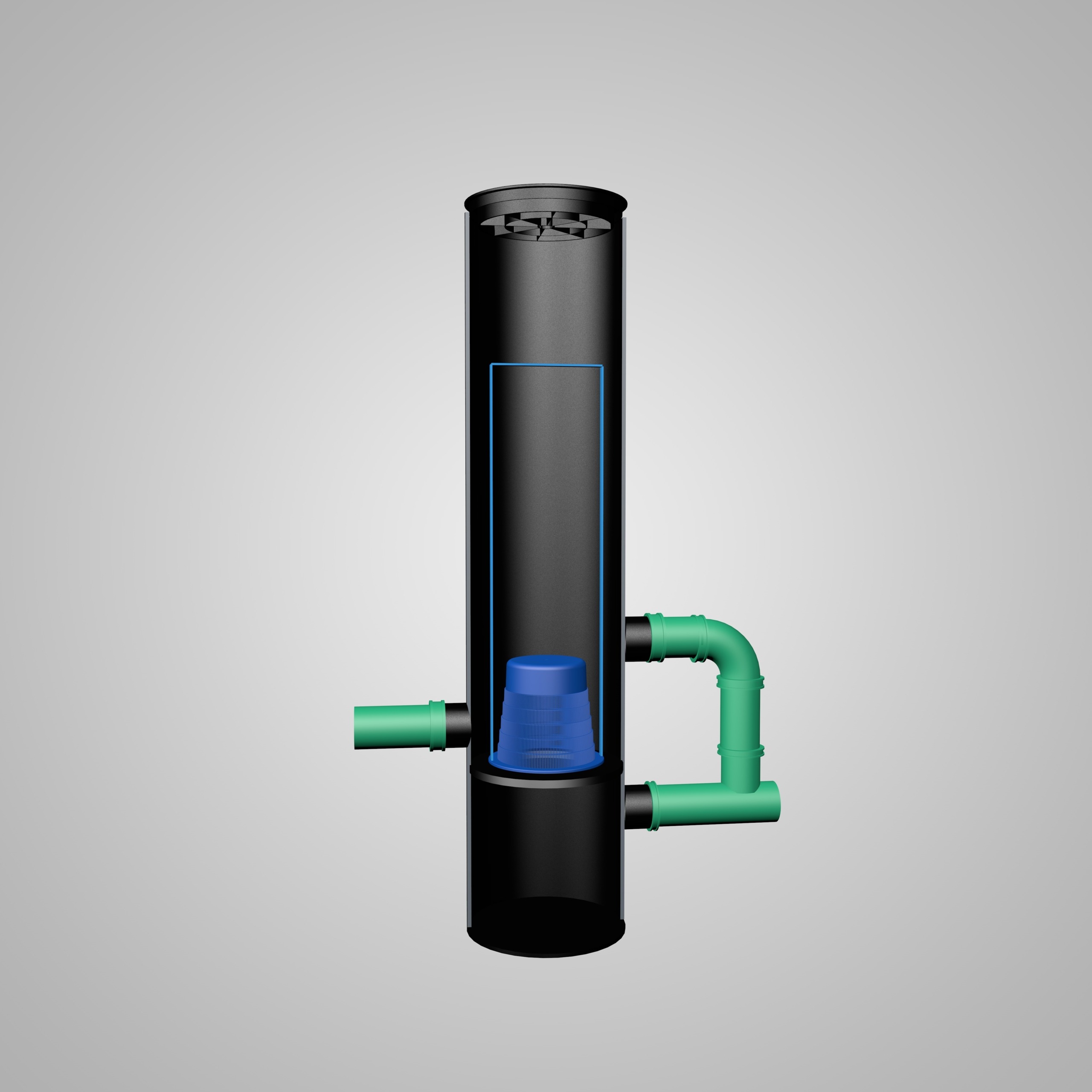 Drosselschacht DN 400